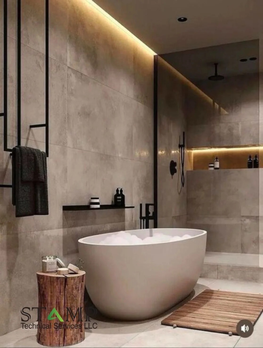 Luxury bathroom bath tub design