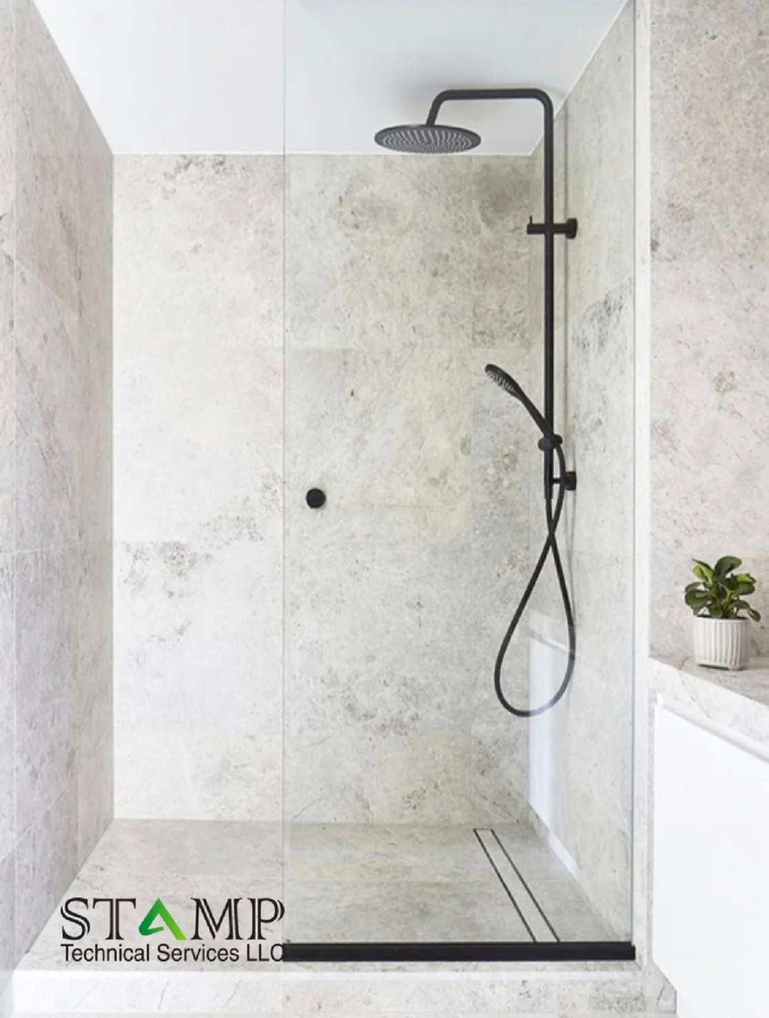 Standing bathroom design