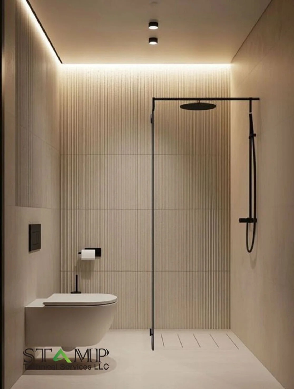 Standing bathroom dubai design