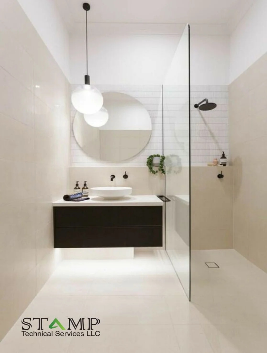 Standing bathroom luxury design