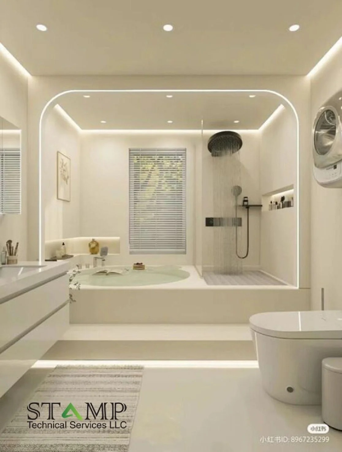 Wwhite luxury bathroom design dubai