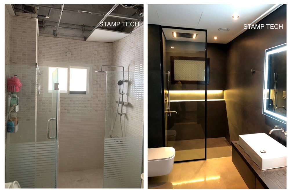 Before and after view of Villa 25 Jumeirah 2 Dubaii