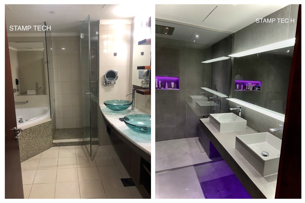 Before and after view of 2509 Jumeirah living Tower Dubai