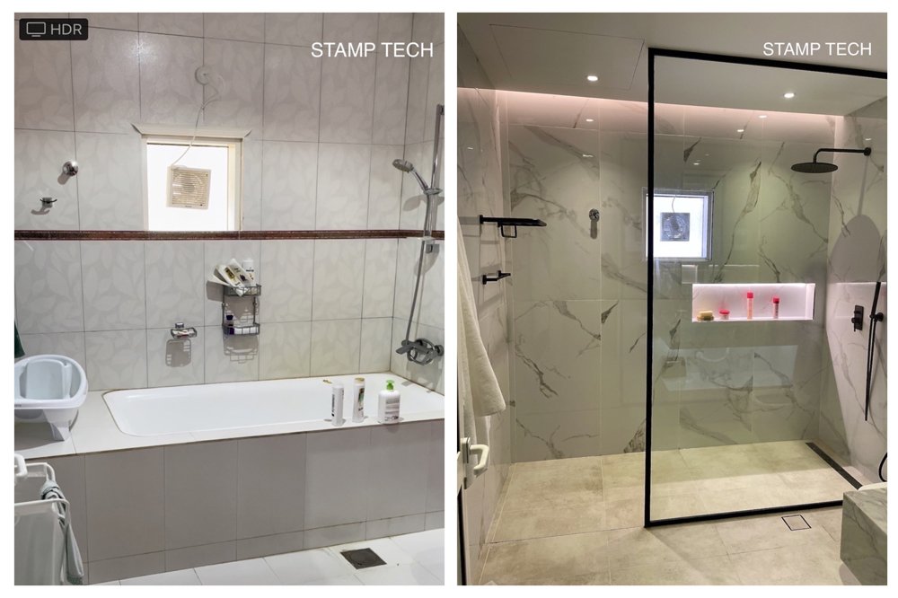 Before and after view of Villa 47 Al Kalba Sharjah