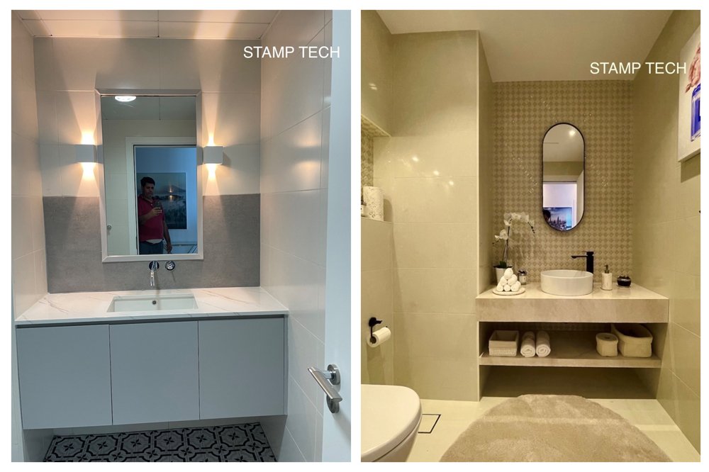 Before and after view of 408 Al Badia Residences Building 8 Dubai Festival City Dubai