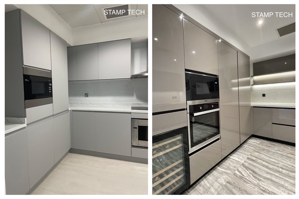 Before and after view of 302 Caribbean Oceana Residences palm Jumeirah Dubai
