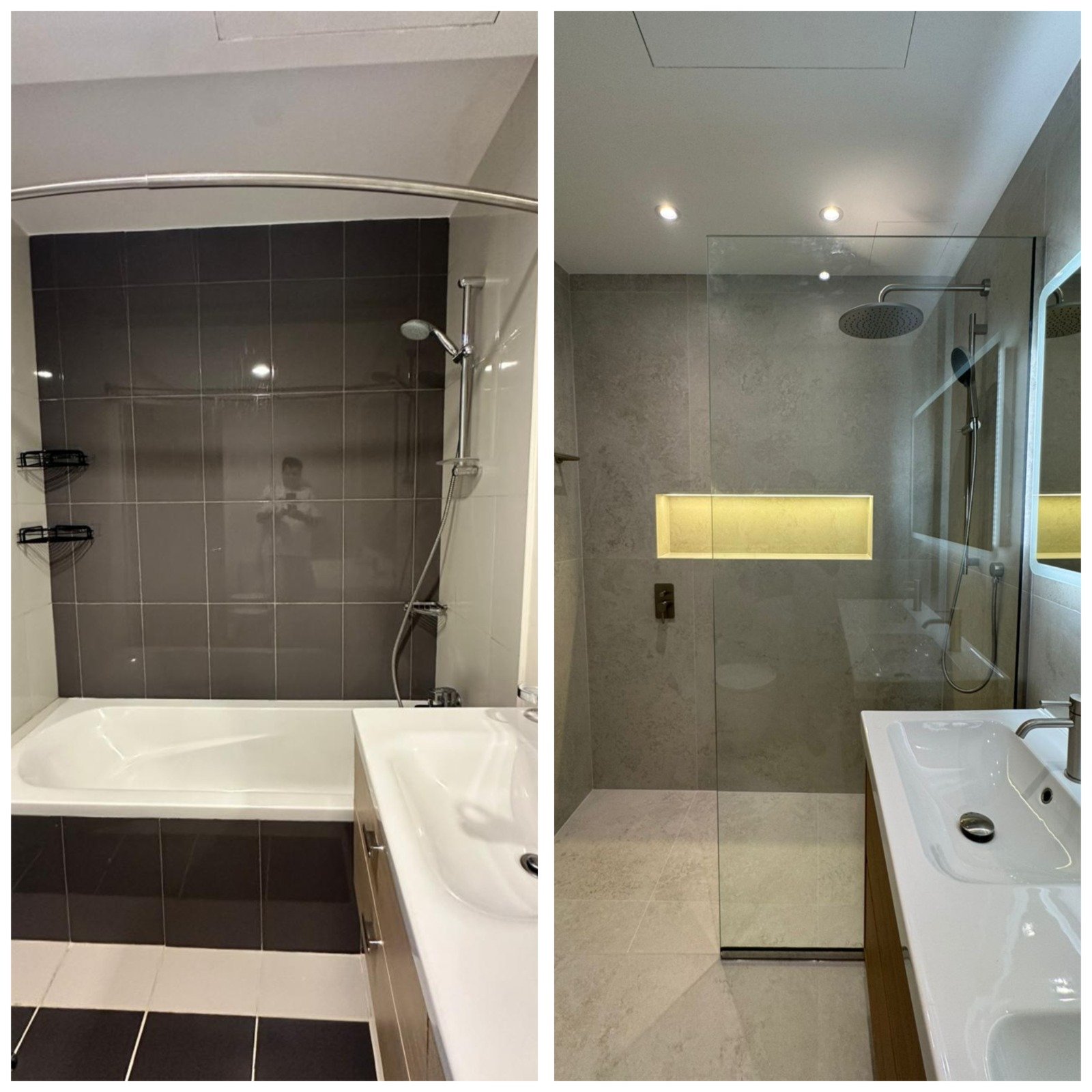 Before and after view of Golf Panorama B Damac Hills1 Dubai-UAE