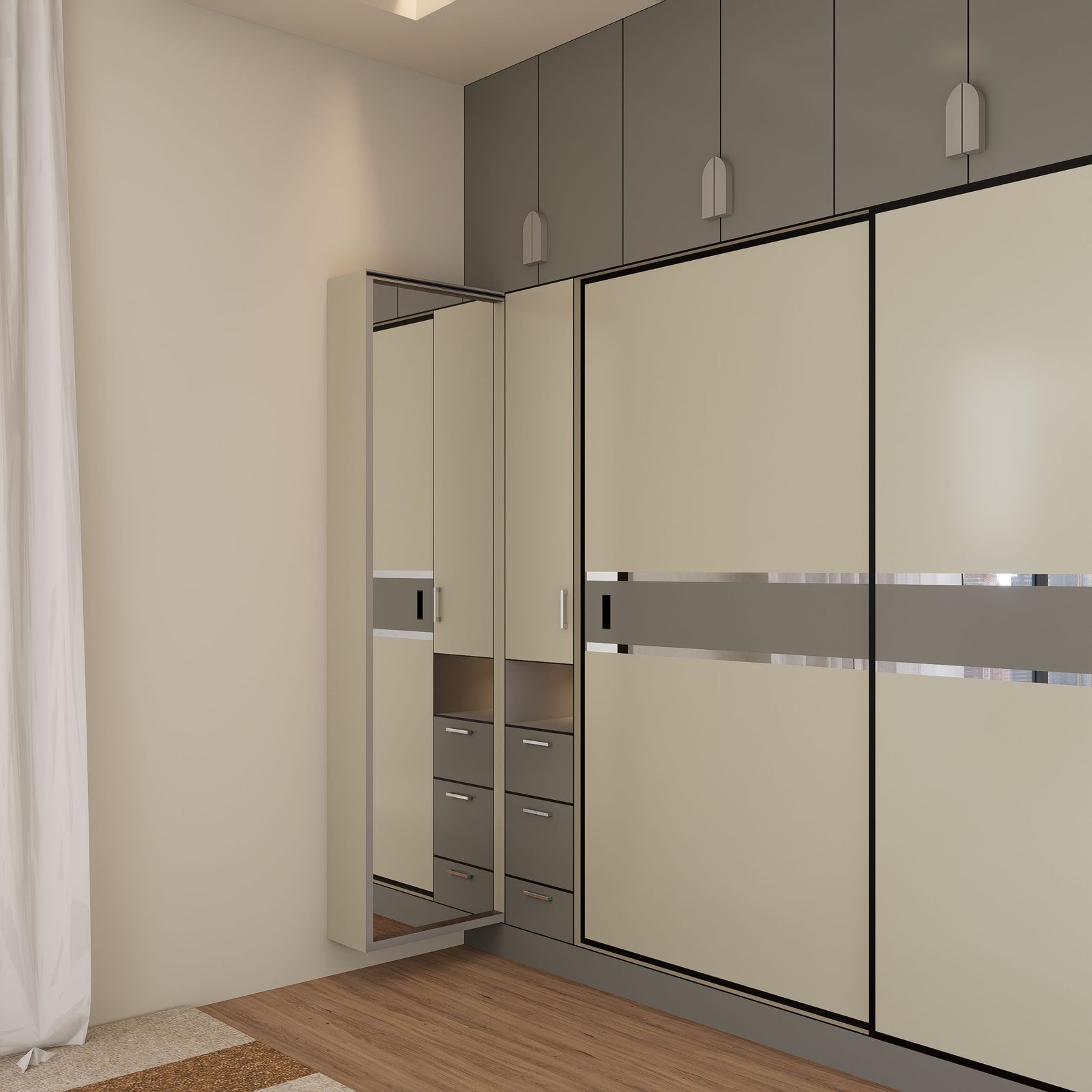Wardrobe and cabinet project in Dubai by Stamp Technical Services, image 6